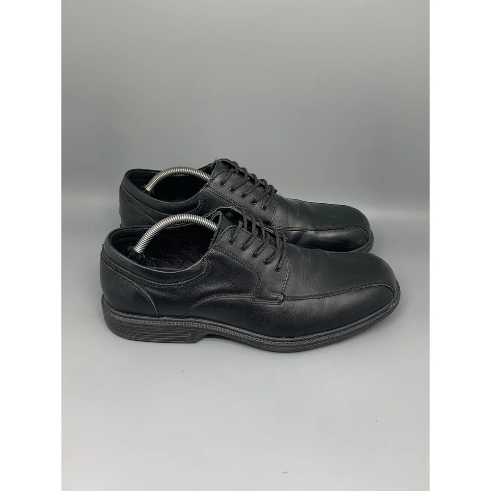 G.H. Bass Mitch Black Leather Oxford Shoes Men's Sz 10.5